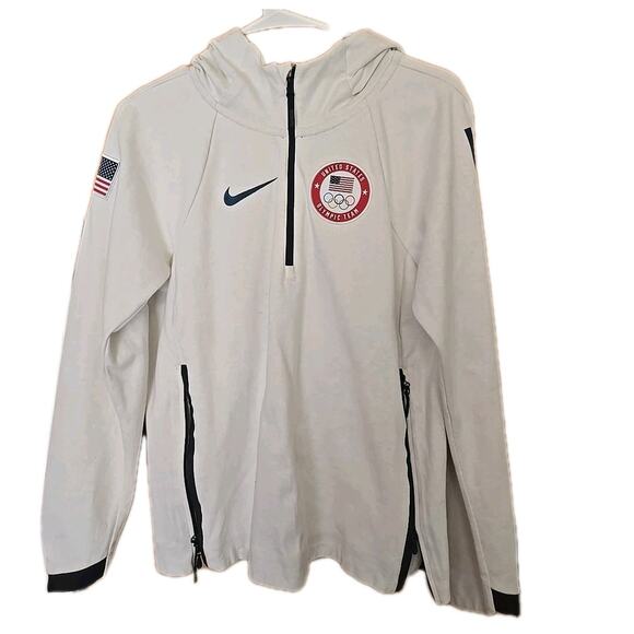 Nike Olympic Tech Jacket Women’s Size Small Team USA Fleece Windrunner Hoodie - Picture 1 of 8
